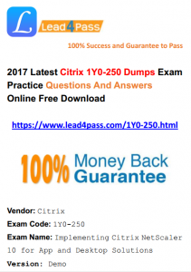 Citrix - Latest Lead4pass IT Cert Exam Dumps Free Update